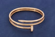 Chanel Bracelet Bracelet Manchette Chanel "San Marco" or rose, diamants et spinelles.