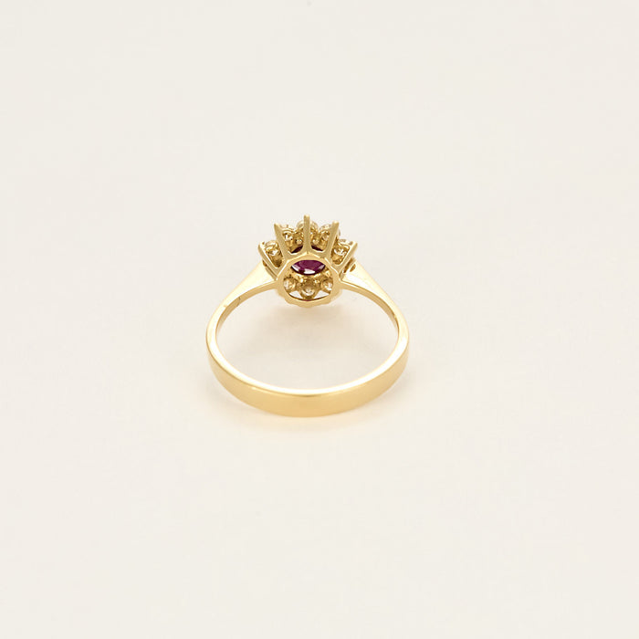Bague Tank — or jaune 18 cts, diamants