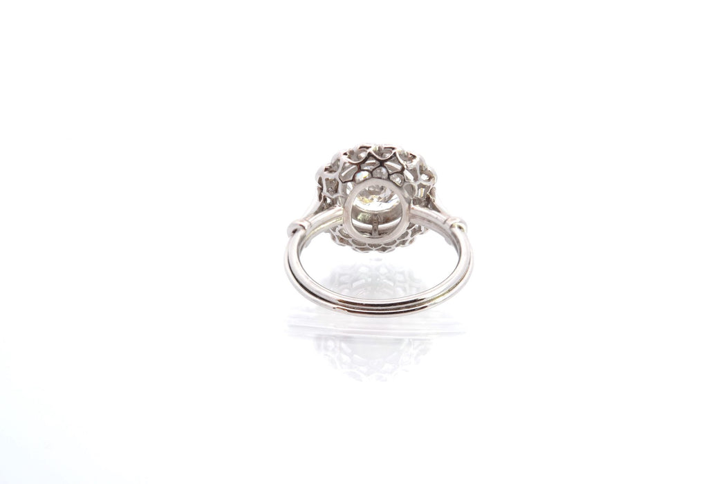 Bague Art Déco Platine Diamants