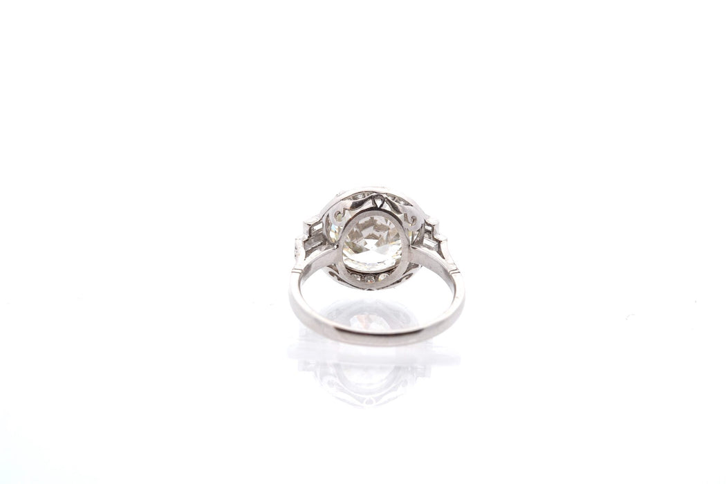Bague Platine Diamants demi taille