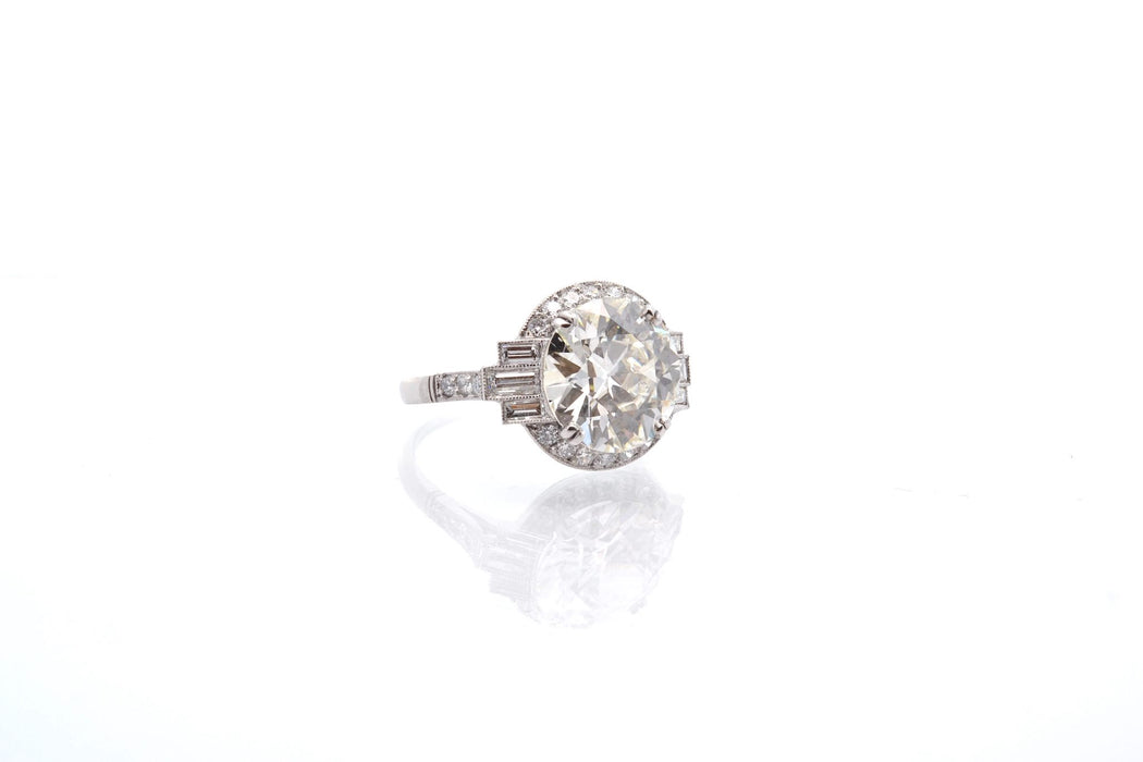 Bague Platine Diamants demi taille
