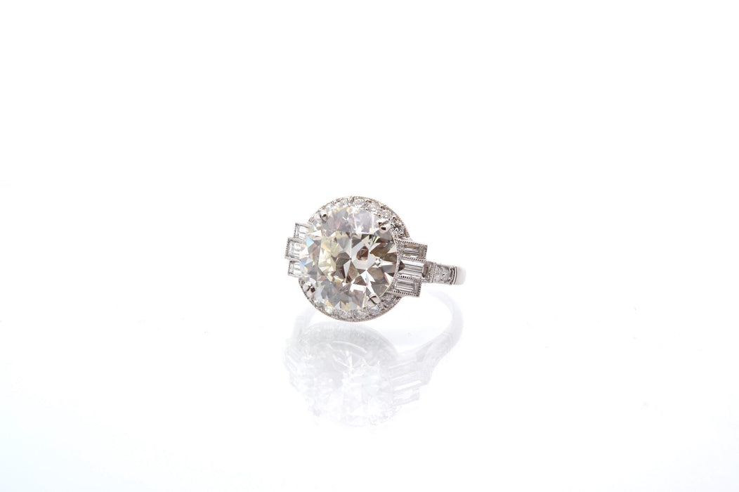 Bague Platine Diamants demi taille