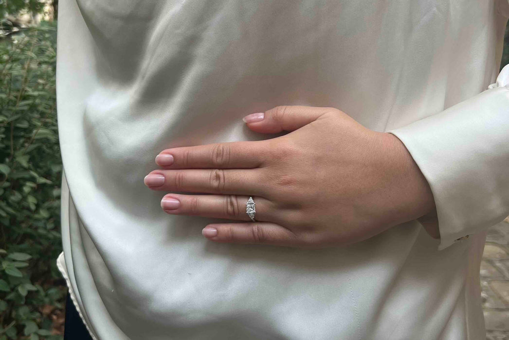 Bague Or blanc Diamant